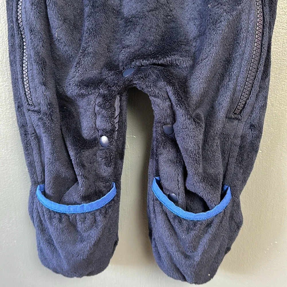 The North Face Blue Winter Baby Bunting Fleece, 6-12 mos - Picture 3 of 5
